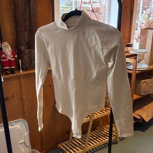 White Long Sleeve Bodysuit